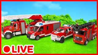 Camión de Bomberos 🚒🔥 Misión de Rescate y Apaga Incendios | Juguetes Infantiles | Kidibli