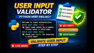 How to Validate User Input in Python Step-by-Step