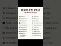 40 project ideas for web developers