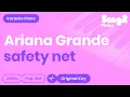Download Lagu Ariana Grande, Ty Dolla $ign - safety net (Piano Karaoke)