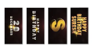 3d cinematic birthday video editing in alight motion cinematic birthday editing
