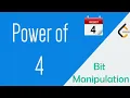 342 Power of Four Leetcode Bit manipulation