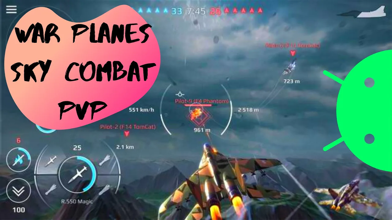 Sky Combat: War Planes Online Simulator PVP Gameplay [Android/iOS]