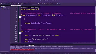 Exceptions - C programming practice