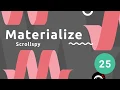 Materialize Tutorial - Scrollspy