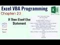 If Then Elseif Else Statement Excel VBA Programming Tutorial Chapter 23