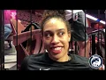 Dearica Hamby talks about her sister in law UConn s Olivia Nelson-Ododa
