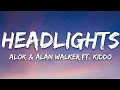 Download Lagu Alok \u0026 Alan Walker - Headlights (Lyrics) feat. KIDDO