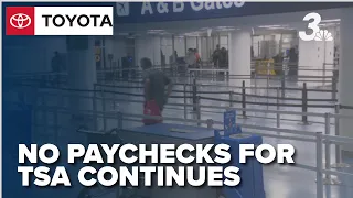 TSA agents struggle without pay but airport security wait times hold steady in Las Vegas