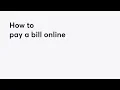 How to Pay a Bill Online with PC Money Account with Description PC Financial