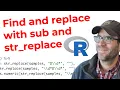 How to write a simple regular expression in R using sub and str - replace CC183