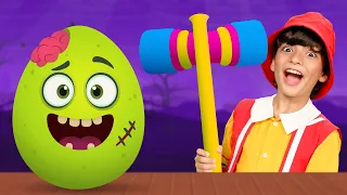 Surprise Eggs Halloween Song for Kids | BabyBillion Rhymes
