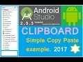 Android clipboard example Copy Paste tutorial Android studio tutorial NEW