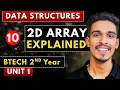 Lec 10 2d Array Data Structures BTech 2nd Year