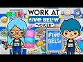 I WORKED AT A NEEDOH SQUISHY STORE FIVE BELOW WITH MY CRUSH Toca Boca Roleplay