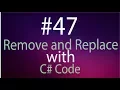 remove and replace method in C Urdu tutorial