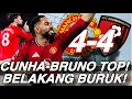 Lagu Rating Pemain Match EPL MUFC-BMOUTH 4:4 Cunha-Bruno Top! Belakang Buruk!