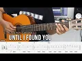 Download Lagu Until I Found You - Stephen Sanchez - Fingerstyle Guitar Tutorial + TAB \u0026 Lyrics