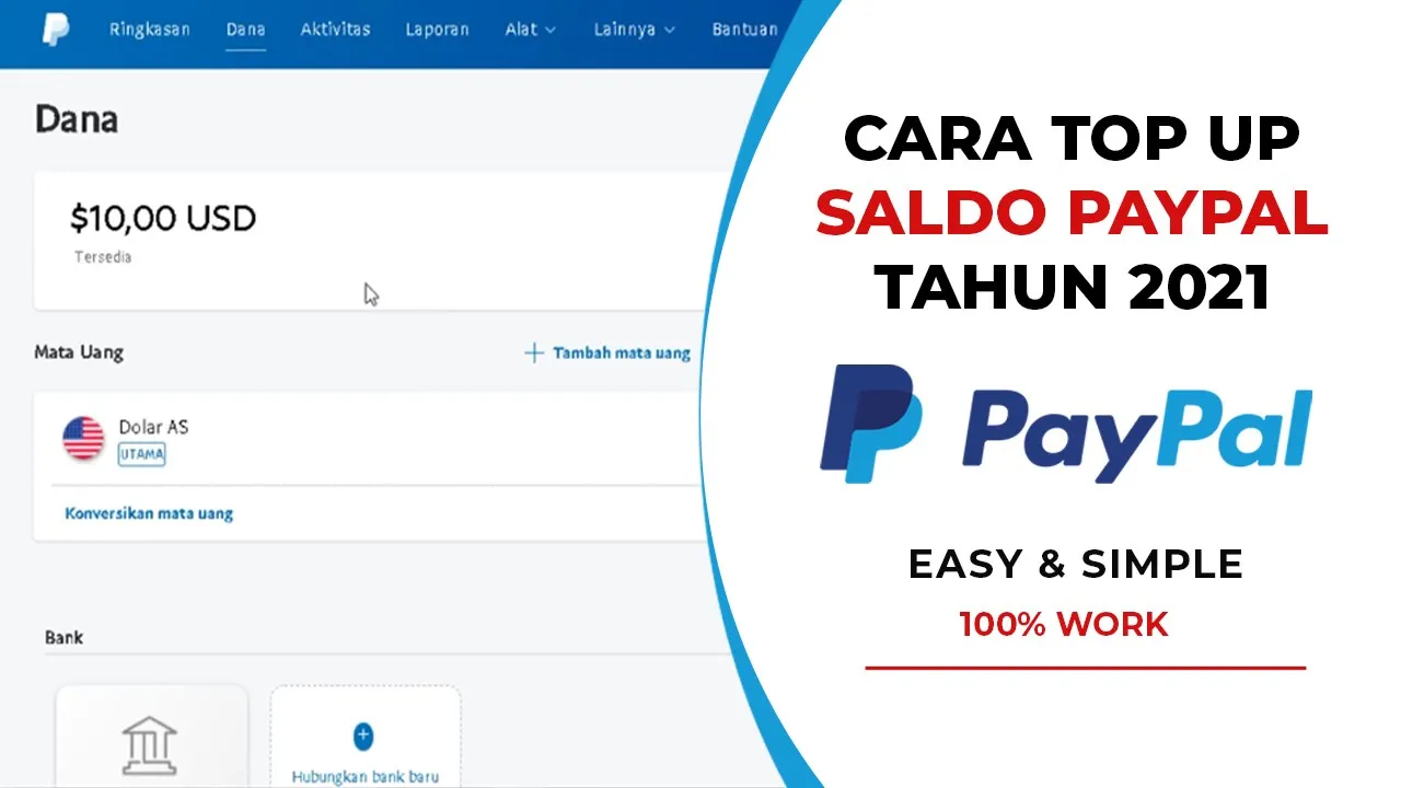 Cara Mengisi Saldo Paypal 2021 Tanpa Kartu Kredit,Bisa Pakai Shopee Pay,Dana,GoPay,Link Aja,Ovo