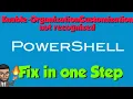 Fix The Term Enable-OrganizationCustomization not recognized Error in PowerShell