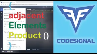 Adjacent Elements Product CodeSignal PHP