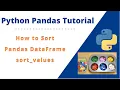 How to Sort Python Panda DataFrame Values in Ascending or Descending Order