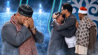 بكي وأبكي لجنة التحكيم عندما قلد الشيخ محمد ايوب والسيد متولي ومحمد عمران والنقشبندي بطريقة عجيبة    دندنها