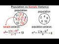 Covariance 3 of 17 Population vs Sample Variance