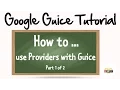 How to use a Provider with Google Guice Part 1