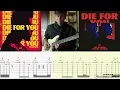 DIE FOR YOU - THE WEEKND ( AIDEN KROLL COVER) GUITAR TAB