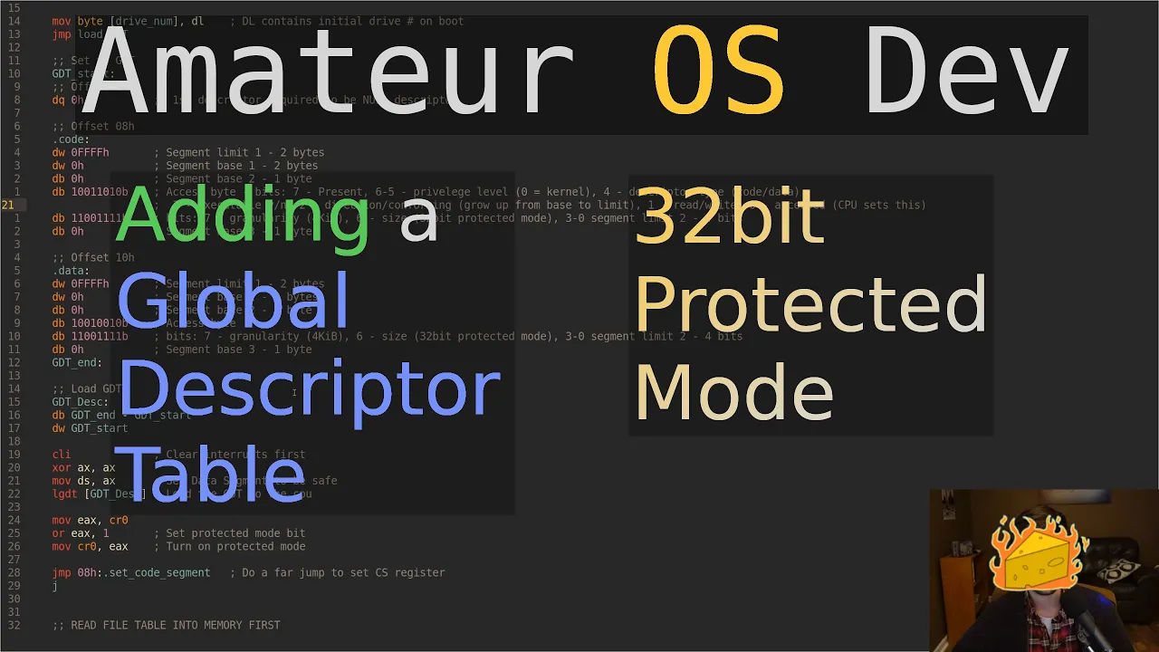 GDT and 32bit Protected Mode - Amateur OS Dev (x86 asm)