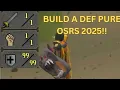 How To Build A Defence Pure On OSRS 2025