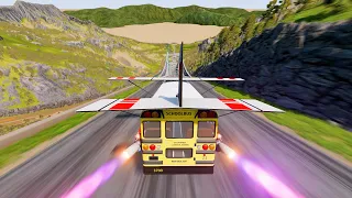 full throttle insane long downhill mayhem beamng drive epic crashes u0026 speed test 90