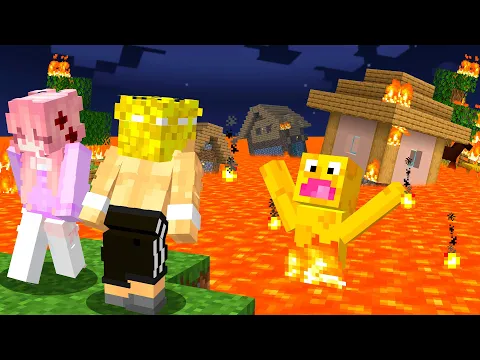 Video Thumbnail: Minecraft PERO el SUELO es LAVA