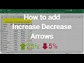 How to Use Increase Decrease Arrows in Excel how to insert arrow symbol in excel