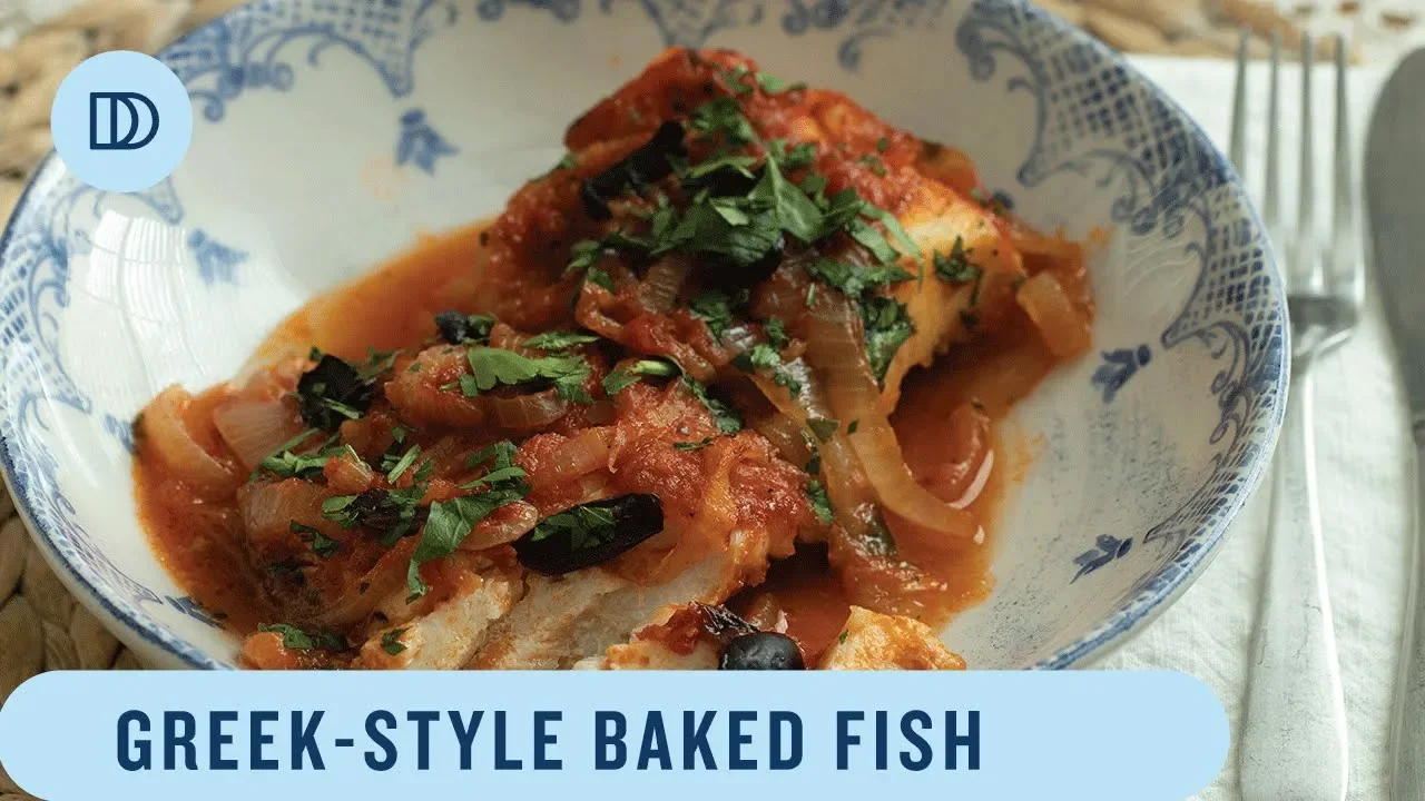 Psari Plaki: Greek-Style Cod Baked with Onions and Tomatoes