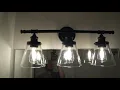 HOW TO INSTALL HOME DECORATORS 3 LIGHT VANITY FIXTURE
