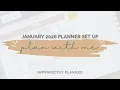 JANUARY PLAN WITH ME Laurel Denise Anne Planner Setup My WOTY 2026 Goals