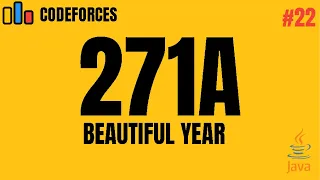 Codeforces 271A - Beautiful Year Java Solution