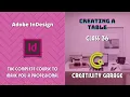 Adobe InDesign Course - Class 36 Creating a Table