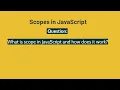 Cracking the JavaScript Coding Interview Part 5 Question Scopes in JavaScript