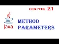 Method parameters in Java - Java tutorial
