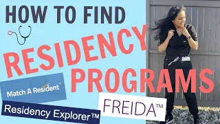 How to find Residency Programs - A RESIDENT