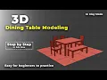 Simple Dining Table 3ds Max Modeling Tutorial Speed Modeling