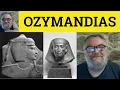 Ozymandias by Percy Bysshe Shelley - Summary Analysis