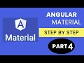 Angular Material Step-by-Step Guide Part 4 Components