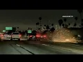 Fiery street racing crash on 110 Freeway caught on