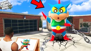 Franklin Using Magical Painting To Make Shinchan Powerful