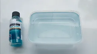 Cara Membuat Clear Slime Cool Mint dari Listerine