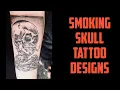 Smoking Sigma Skull Tattoo Designs 2026
